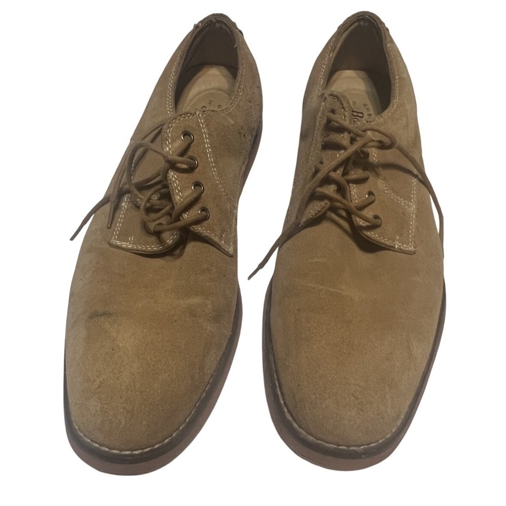 Bass Men's Casual Shoes 8M Tan Suede Leather Upper Slip-On